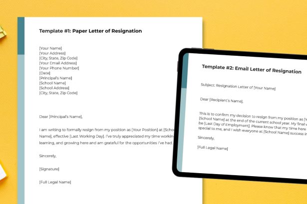 Teacher Resignation Letter Examples and Free Templates