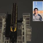 Texas roller coaster malfunction leaves two men trapped above amusement park for nearly an hour