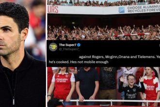 “That’s cowardly”, “He’s cooked” – Arsenal fans slam Mikel Arteta for making ‘wrong decision’ with starting XI against Aston Villa