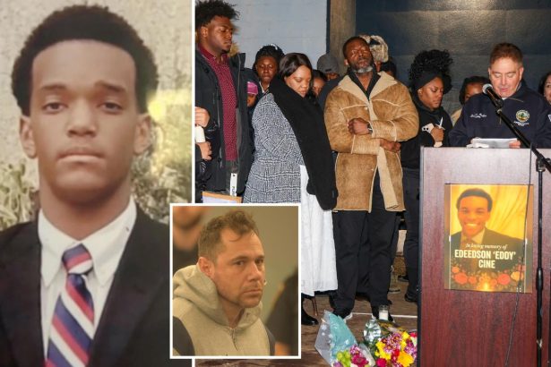 Top Suffolk cop apologizes to family of popular CVS worker — as hundreds mourn Christmas Day murder at packed candlelight vigil