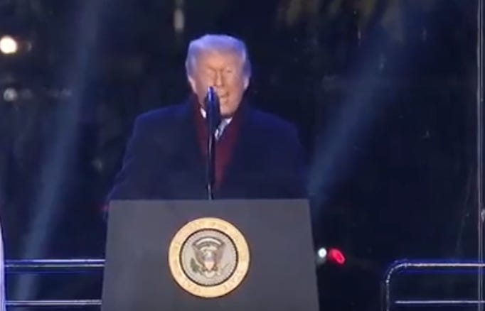 Trump Can’t Even Light A Christmas Tree Without Having A Meltdown