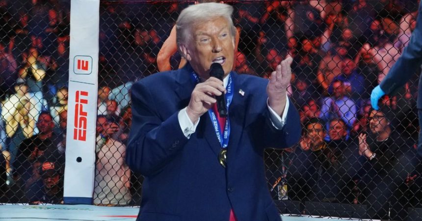 Trump Erecting UFC Arena on White House Lawn for ’80th Birthday Party’