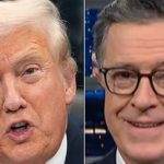 Trump Gives Stephen Colbert A Lump Of Coal On Christmas Eve