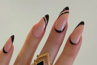 Top Black French Tip Nail Designs To Try For The Holidays