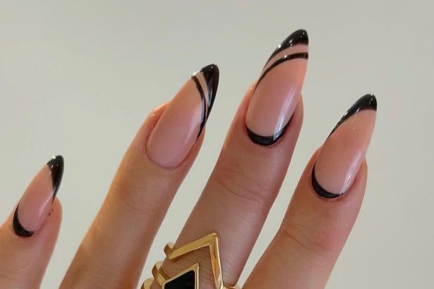 Top Black French Tip Nail Designs To Try For The Holidays