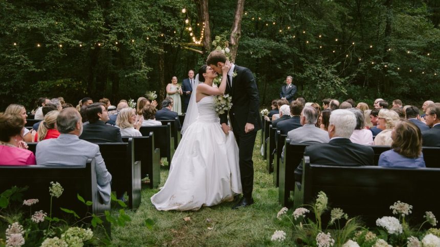 The Bride and Groom Held a Hometown Barn Wedding in Alabama