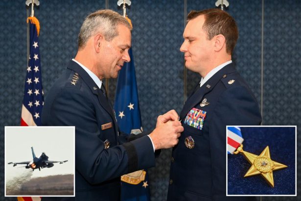 ‘Air Force F-16 commander William ‘Skate’ Parks earns rare Silver Star for Middle East mission