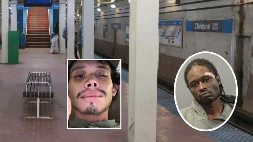 12 years for pushing chef onto Blue Line tracks, breaking cop’s nose