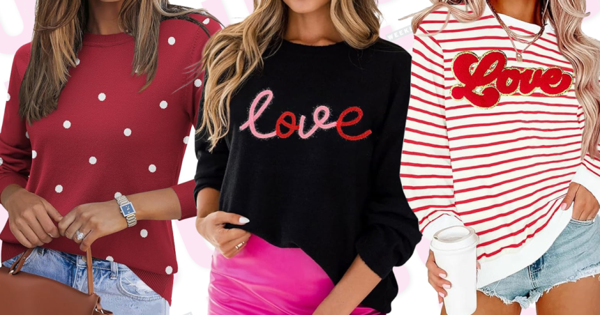 17 Trendy Valentine’s Day Tops Selling Fast on Amazon — From 