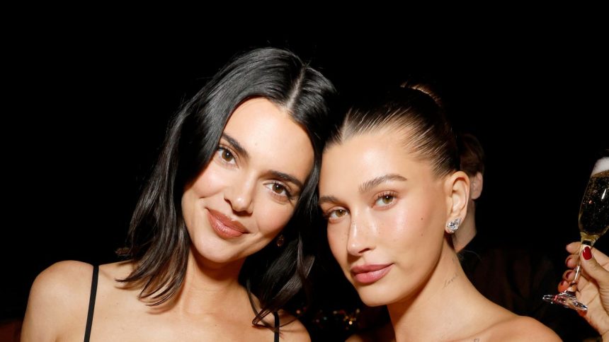 Hailey Bieber and Kendall Jenner Go Corset-Forward for Their First G.N.O. of 2026