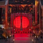 A Monumental Bisected Orb by SpY Glows Amid Scaffolding in Xi’an — Colossal