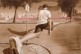 Absurd Scenarios Stretch Across Paco Pomet’s Uncanny Canvases — Colossal