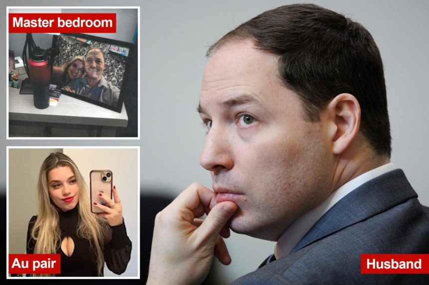 Alleged killer husband Brendan Banfield put nanny’s lingerie in slain wife’s closet, filled bedroom with pictures of him and au pair months after murder