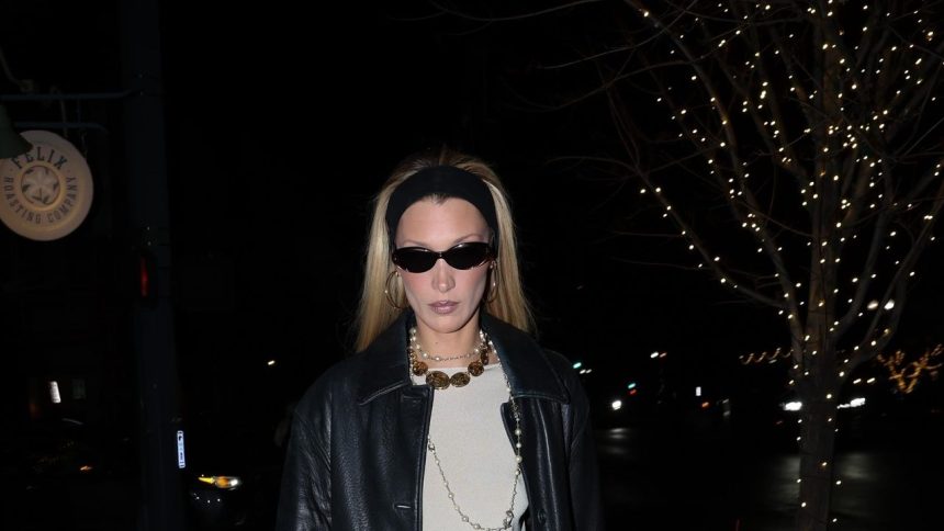 Bella Hadid Proves Winter’s Power Pairing Is a Dress and Boot Outfit