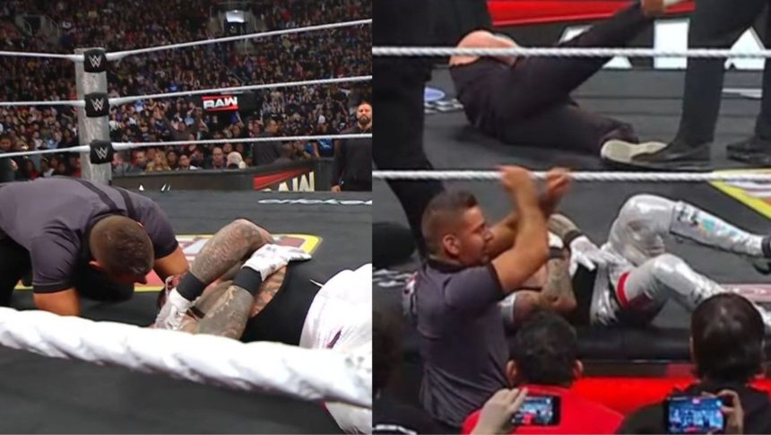 BREAKING: Prayers up for WWE icon Rey Mysterio as the referee throws up X sign on RAW