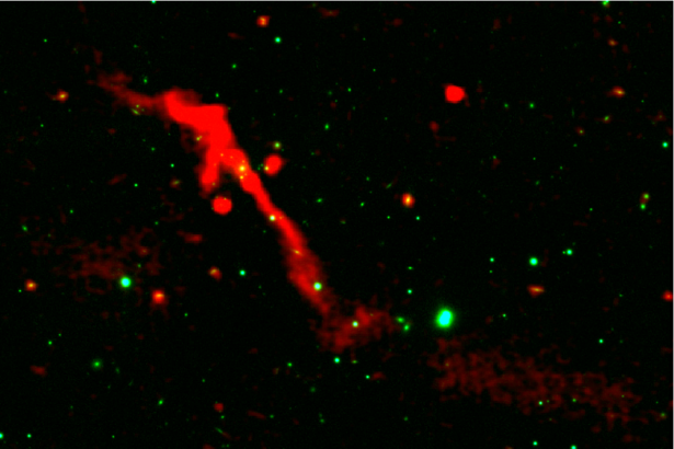 Back from the dead, a black hole is erupting after a 100-million-year hiatus