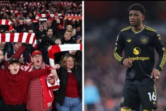 “Be humble kid” – Manchester United star Amad Diallo hilariously shuts down Arsenal fan who predicted 4-0 win for Gunners after triumph at Emirates