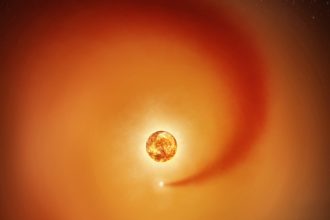 Betelgeuse’s buddy leaves a wake in the giant star’s atmosphere