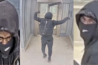 Burglar caught on camera breaking stolen cash drawer on CTA platform