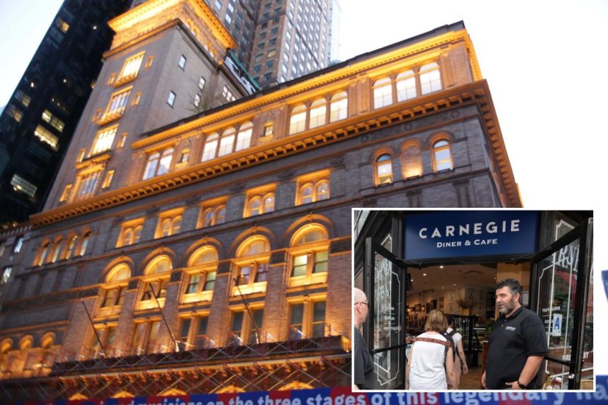 Carnegie Hall settles trademark lawsuit against Carnegie Diner