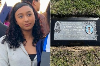 Celeste Rivas’ grave seen for first time after body found in D4vid’s Telsa — with angelic AI image