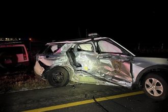 Colorado trooper pursuing wrong-way driver injured in crash on I-25