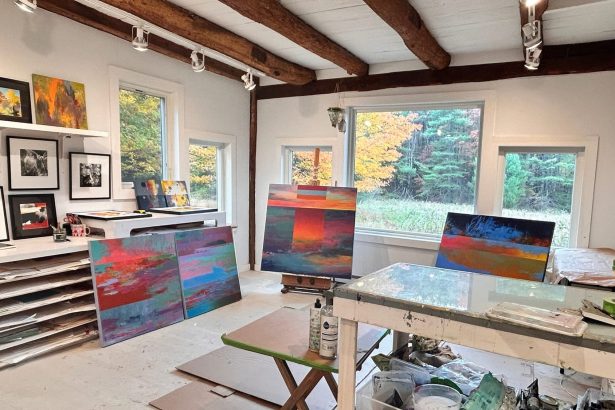 Curling Up in a Cozy Art Studio