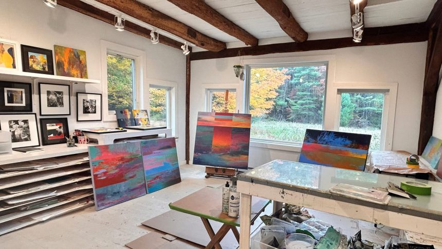 Curling Up in a Cozy Art Studio