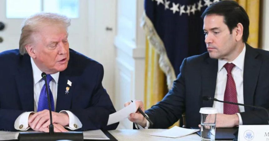 Donald Trump Reads Private Note From Marco Rubio Out Loud on Live TV