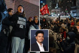 Ex-Mayor Bill de Blasio’s son Dante among more than 60 anti-ICE protesters busted at NYC Hilton