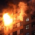 FDNY firefighters battle 4-alarm blaze on top floors of Bronx apartment