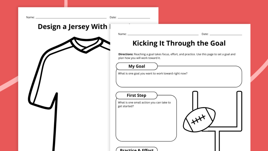 Football Worksheets (Free Printable Bundle)