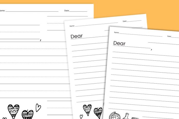 Free Printable Letter-Writing Paper for Kids