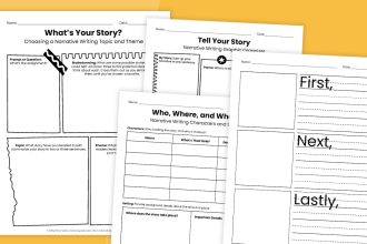 Free Printable Narrative Writing Graphic Organizer Bundle