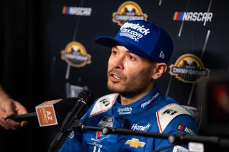 HMS ace Kyle Larson shrugs off freezing Bowman Gray Clash