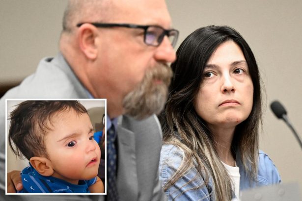 Haggard-looking Rebecca Haro appears in court on charges of torturing 7-month-old Emmanuel to death with husband Jake