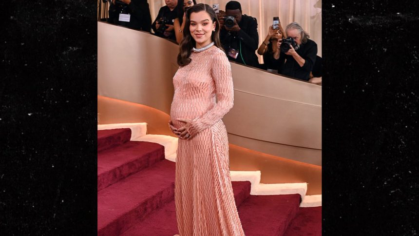 Hailee Steinfeld Hits First Red Carpet Since Pregnancy News at Golden Globes
