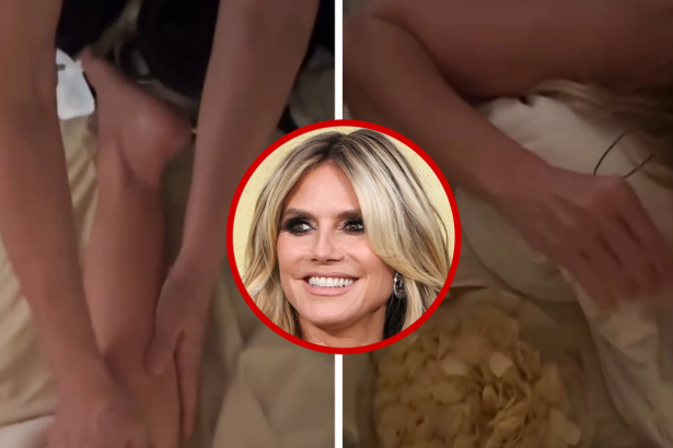 Heidi Klum Noshes on Bowl of Potato Chips During Naked Massage
