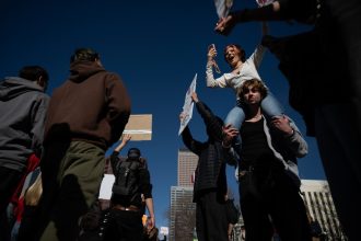Immigration protests in Denver as part of nationwide protests in opposition of the Trump administration’s policies.