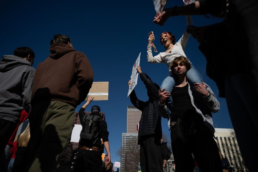 Immigration protests in Denver as part of nationwide protests in opposition of the Trump administration’s policies.