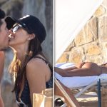 Jessica Alba Kisses Boyfriend Danny Ramirez, Tans Butt During Beach Day