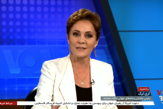 Kari Lake promotes Trump on Voice of America. Does that break the law? : NPR