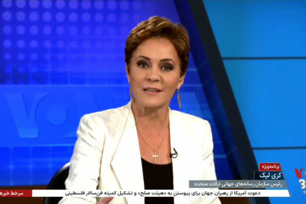 Kari Lake promotes Trump on Voice of America. Does that break the law? : NPR