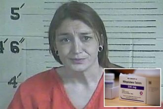 Kentucky woman, 35, allegedly used abortion pills then buried fetus in Christmas-wrapped box in backyard