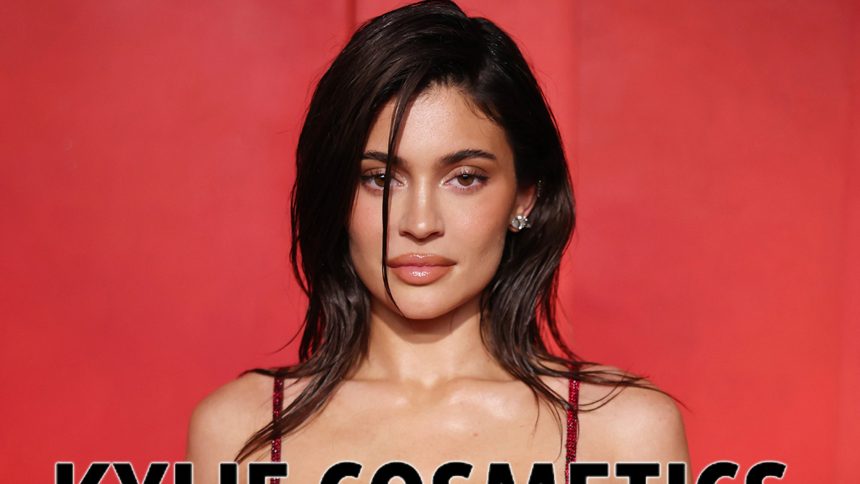 Kylie Jenner Shows Off Cleavage in Tight Leather Top While Promoting New Perfume