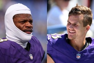 Lamar Jackson rips referees for missed illegal formation penalty on Steelers moments before Tyler Loop’s missed field goal