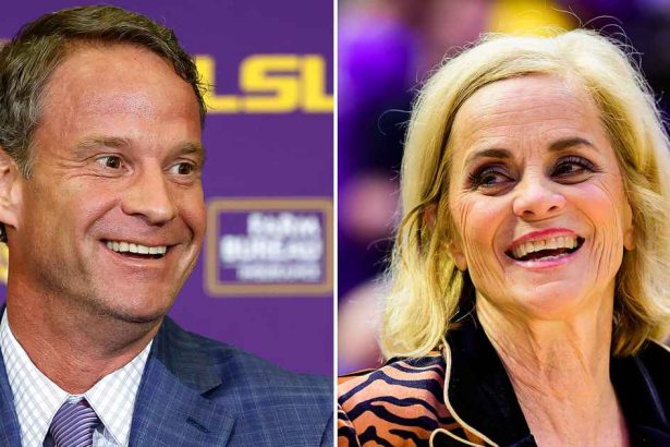Lane Kiffin Holds Hands With LSU’s Kim Mulkey as Ole Miss Plays in Sugar Bowl