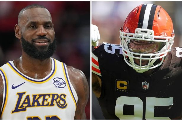 LeBron James and Myles Garrett Share Emotional Exchange After Cleveland Browns Star’s Historic Sack King Moment