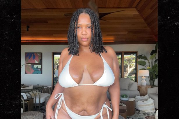 Lizzo Shows Off Weight Loss in White Bikini