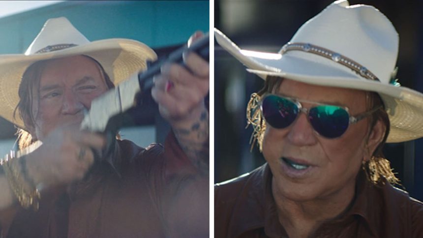 Mickey Rourke Fires Gun in New ‘National Lampoon’ Movie, Clip Shows